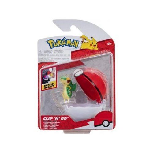 Coffret Pokemon Pokeball - Vipelierre Et Sa Poké Ball - Pokéball - Clip 'n' Go - Figurine - Set Jouet Garçons + 1 Carte Animaux