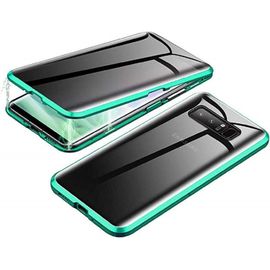Coque Anti-Espion Magnétique Pour Samsung Galaxy S10 - Verre Trempé 9h, Protection 360°, Anti-Rayures, Compatible Charge Sans Fil, Couleur Vert