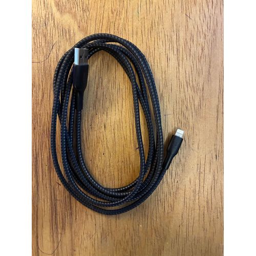 Câble Belkin USB-A vers Lightning noir en nylon tressé