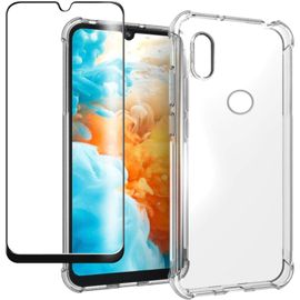 Coque De Protection Avec Verre Trempé Pour Huawei Y6s 2020 - Double Protection Antichoc, Renforcement 4 Coins, Design Ultra-Mince Transparente Tpu Silicone