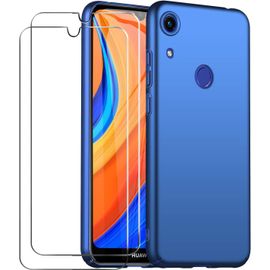 Coque De Protection Huawei Y6s Avec Écran Trempé 2 En 1 Ultra Mince Anti-Rayures, Revêtement Résistant Et Technologie Anti-Chocs - Bleu