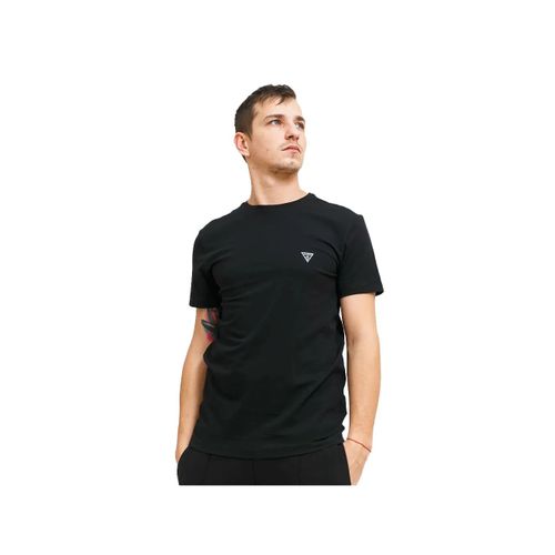 T Shirt Guess Mini Triangle Homme Noir