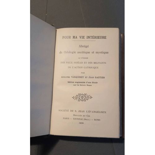 Pour Ma Vie Intérieure