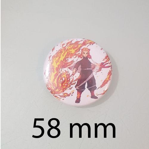 Kyojuro Rengoku, Le Pilier De La Flamme Dans Demon Slayer - Badge 58 Mm