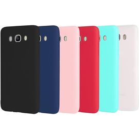 Coque De Protection Samsung Galaxy J7 2016 (J710) Tpu Souple Ultra Mince Antichoc Avec Finition Mate - 6 Couleurs (Bleu, Noir, Rouge, Rose, Blanc, Bleu Clair)