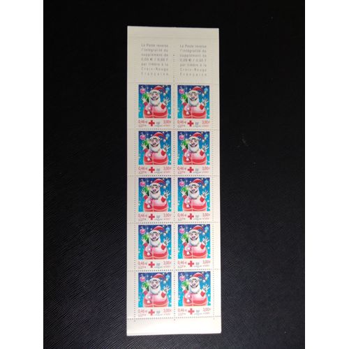Timbre France Yt 3436 Carnet Croix-Rouge - Noël Et Nouvel An 2001 (090309 )