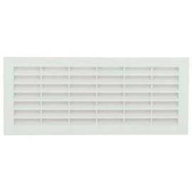 Grille de ventilation rectangulaire noire à encastrer sans moustiquaire NICOLL