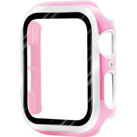 Coque De Protection Ultra Mince Anti-Rayures Pour Apple Watch Series 8 41mm - Résistante Aux Chocs, Matériau Pc Dur, Couleurs Rose Or & Argent