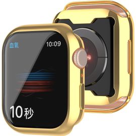 Coque De Protection Ultra Transparente Pour Apple Watch Series 8 41mm - Tpu Souple Anti-Rayures 360°, Couverture Complète, Installation Facile, Doré