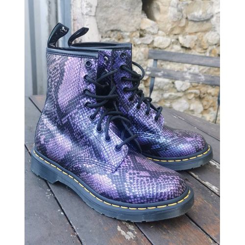 Dr Martens 1460 Snake Print Boots - 40