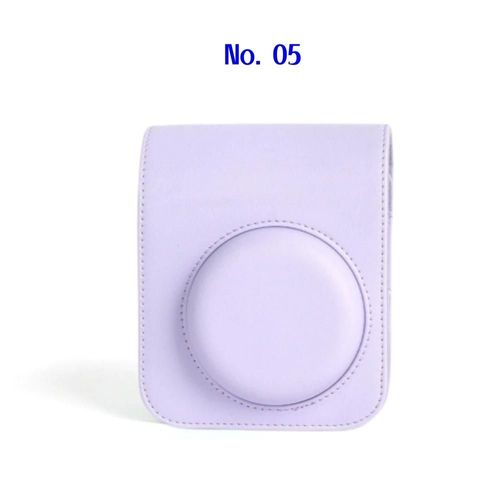 Sac pour appareil photo en cuir PU pour Fujifilm Instax Mini 12, accessoires pour appareil photo instantané, étui de protection pour appareil photo avec bandoulière réglable-No. 05