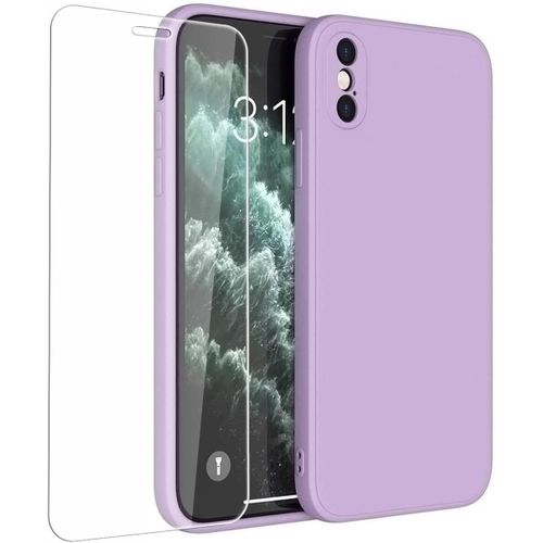 Coque Iphone Xr Protection Caméra Silicone Tpu Mat Avec Bords Surélevés, Compatible Magsafe, Design Mince Et Antidérapant - Lilas