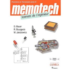 Mémotech Sciences De L'ingénieur 1e Et Tle Série S