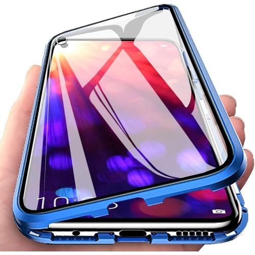 Coque Magnétique Verre Trempé Huawei Honor View 20/V20 Avec Cadre Tpu Antichoc Et Protection 360° - Noir
