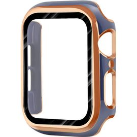 Coque Protectrice Ultra Mince Anti-Rayures Et Anti-Choc Pour Apple Watch Series 8 41mm - Pc Dur Avec Design Élégant Bleu Or Rose
