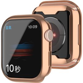 Coque Protectrice Ultra-Transparente Pour Apple Watch Series 8 45mm - 2 Pack, Tpu Souple Anti-Rayures 360°, Protection Complète, Installation Rapide, Or Rose