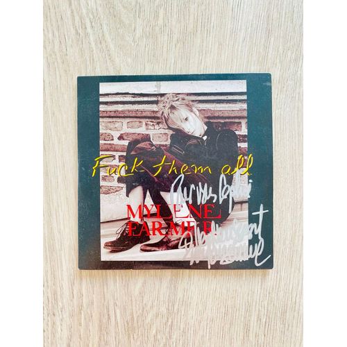 Cd Single Fuck Them All Dédicacé Par Mylène Farmer
