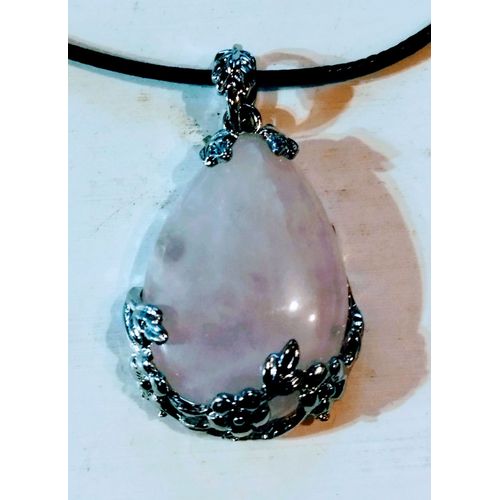Pendentif, Collier En Pierre Naturelle. Oeil De Tigre, Lapis Lazuli, Améthyste, Quartz Rose Et Cristal De Roche, Malachite, Hématite, Sodalite, Pierre De Lune, Aventurine...