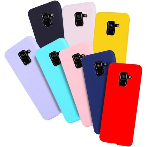 Coque Silicone Souple Tpu Anti-Choc Pour Samsung Galaxy A8 2018 - Protection Renforcée, Découpes Précises, Mince Et Léger, Anti-Dérapant - Couleur Unie