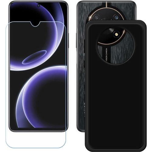 Coque Silicone Tpu Souple Pour Honor X40 Gt Racing Avec Verre Trempé - Protection Anti-Chute, Ajustement Parfait, Noir
