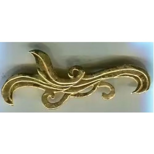 Broche Fantaisie - En Métal Doré - 10 Cm Environ