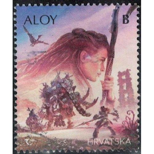 Croatie 2023 Oblitéré Used Héros Playstation Heroes Aloy Su