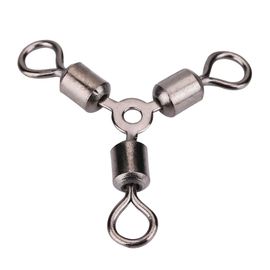 Lot De 20 Emerillons De Peche Durables A 3 Voies, Anneaux Solides, Connecteurs, Accessoires (4#)