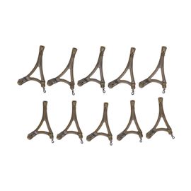 Lot De 10 Emerillons Anti-Emmelement De Type R Avec Anneau De Controle De La Qualite Pour Cage D'alimentation De Carpes