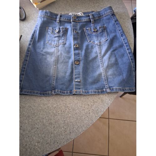 Jupe En Jean "Creeks" Bleu "T- 14 Ans" Fille