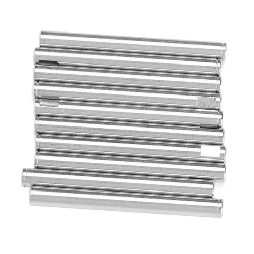 Lot de 10 tiges de moteur RC argentees, diametre 4 mm, longueur 39 mm, pour modele reduit d'avion, voiture, bateau, tige ronde pour moteur sans balais