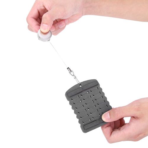 Support De Rangement Pour Hamecons En Mousse Avec Boucle Extensible, Accessoire Pour Suspendre Les Appats De Peche A La Mouche