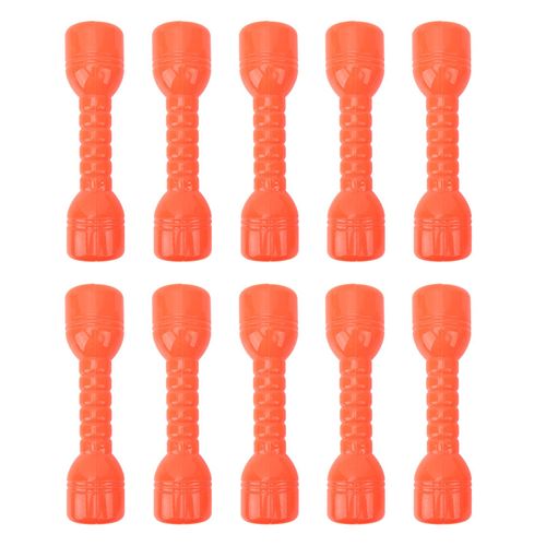 Lot De 10 Halteres En Plastique Pour Enfants, Exercice Des Bras, Fitness, Sport, Jouet, Petits Halteres Pour Exercices Matinaux, Usage Domestique, Orange