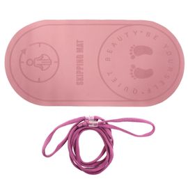 Tapis De Corde A Sauter Antiderapant, Absorption Des Chocs, Silencieux, Accessoires D'exercice Pour Le Yoga En Interieur Et La Maison