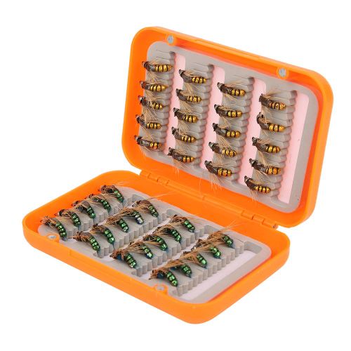 Lot De 40 Hamecons En Acier A Haute Teneur En Carbone Pour La Peche Aux Insectes, Aux Mouches Et Aux Leurres