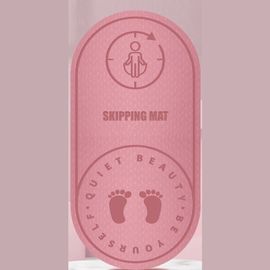 Tapis De Corde A Sauter En Tpe, Isolation Phonique, Tapis De Yoga, Absorption Des Chocs, Tapis D'exercice, Rose, 126 X 60 X 8 Mm