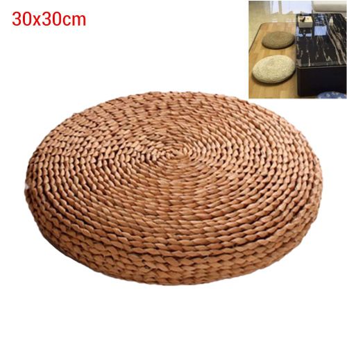 Coussin Rond En Paille, Coussin De Meditation Pour Yoga, Tapis De Sol Rembourre En Soie