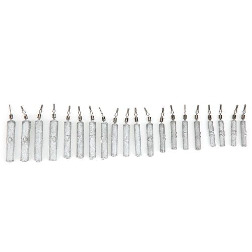Lot De 20 Plombs De Peche A Longue Bande, Accessoires De Peche