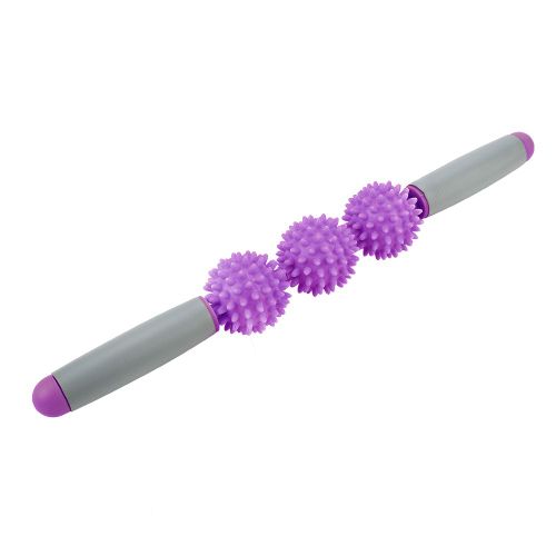 Baton De Yoga, Rouleau Musculaire, Balle Anti-Cellulite, Pour Le Dos, Les Bras, Les Epaules Et Les Jambes (Violet)
