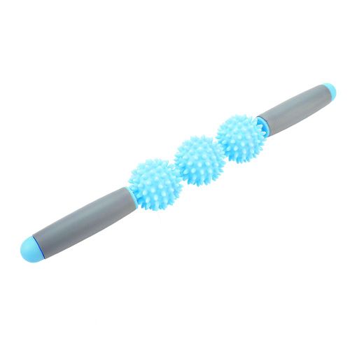 Baton De Yoga, Rouleau Musculaire, Balle Anti-Cellulite, Pour Le Dos, Les Bras, Les Epaules Et Les Jambes (Bleu)