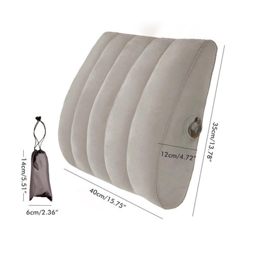 Coussin Lombaire Gonflable, Coussin Lombaire Portable, Coussin Lombaire Reglable Pour Le Bas Du Dos