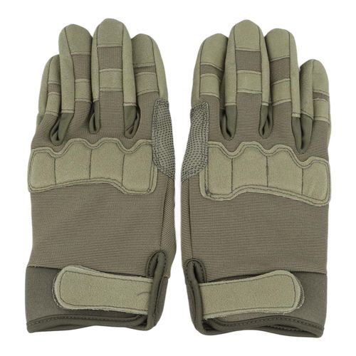 Gants D'escalade Tactiles, Reglables, En Nylon Epais Eva, Antiderapants, Paume Rembourree Verte, Pour L'exterieur