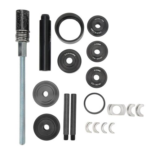 Kit D'outils D'installation Et De Demontage De Boitier De Pedalier De Velo Lebycle, En Alliage D'aluminium, Outil De Roulement D'arbre Central A Pression, Bague D'adaptation D'ecrou De Barre De Maintien Pour Bb86, Noir