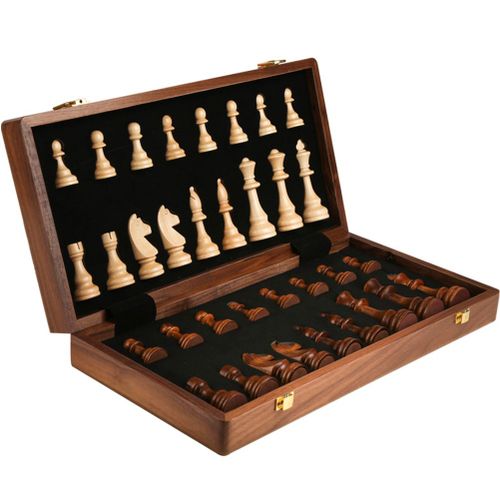 Jeu D'echecs En Bois, Cadeau, Echiquier Pliable, Echiquier De Voyage, Jeu D'echecs Portable Et Pliable