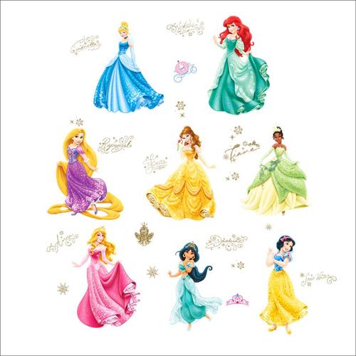 Stickers muraux avec motifs de princesses dansantes de dessin-anime,autocollant, chateau, pour chambre d'enfant, salon, fenetre, hauteur, cadeau d'anniversaire, decalcomanie, DIY
