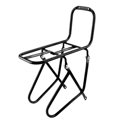 Porte-Bagages Avant De Velo En Acier, Support De Velo Avant, Etagere A Bagages, Porte-Bagages, 25 X 15 X 15 Cm, Support De Transport Noir
