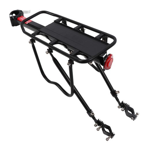 Porte-Bagages De Velo Noir En Alliage D'aluminium Wj01, Etagere De Transport Arriere De Velo, Accessoire D'equipement De Cyclisme