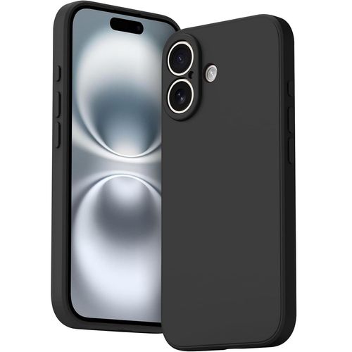 Coque Pour Iphone 16 Silicone Noir Little Boutik®