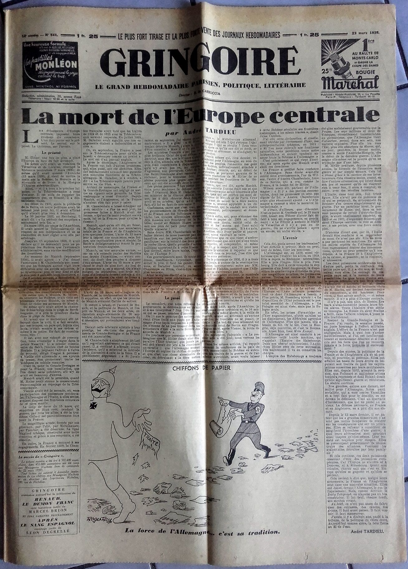 39-45 : Vieux Journal Authentique Et Complet 
