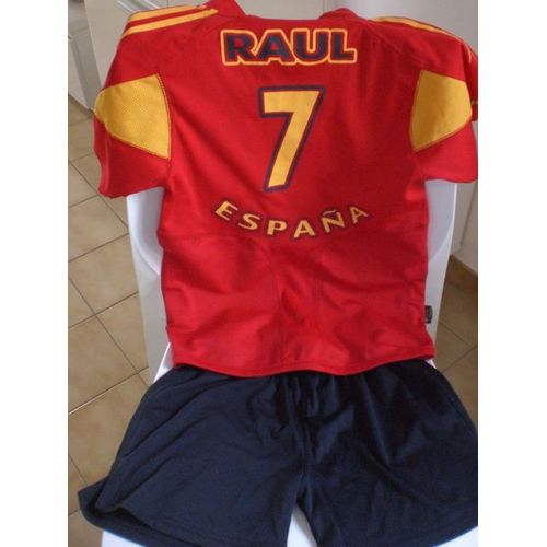 Short + Tee Shirt Foot Rouge Et Noir