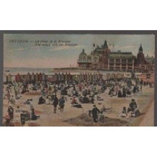 Cpa Debut Xx Eme Siecle - Ostende - Belgique - La Plage Et Le Kursaal - Non Ecrite